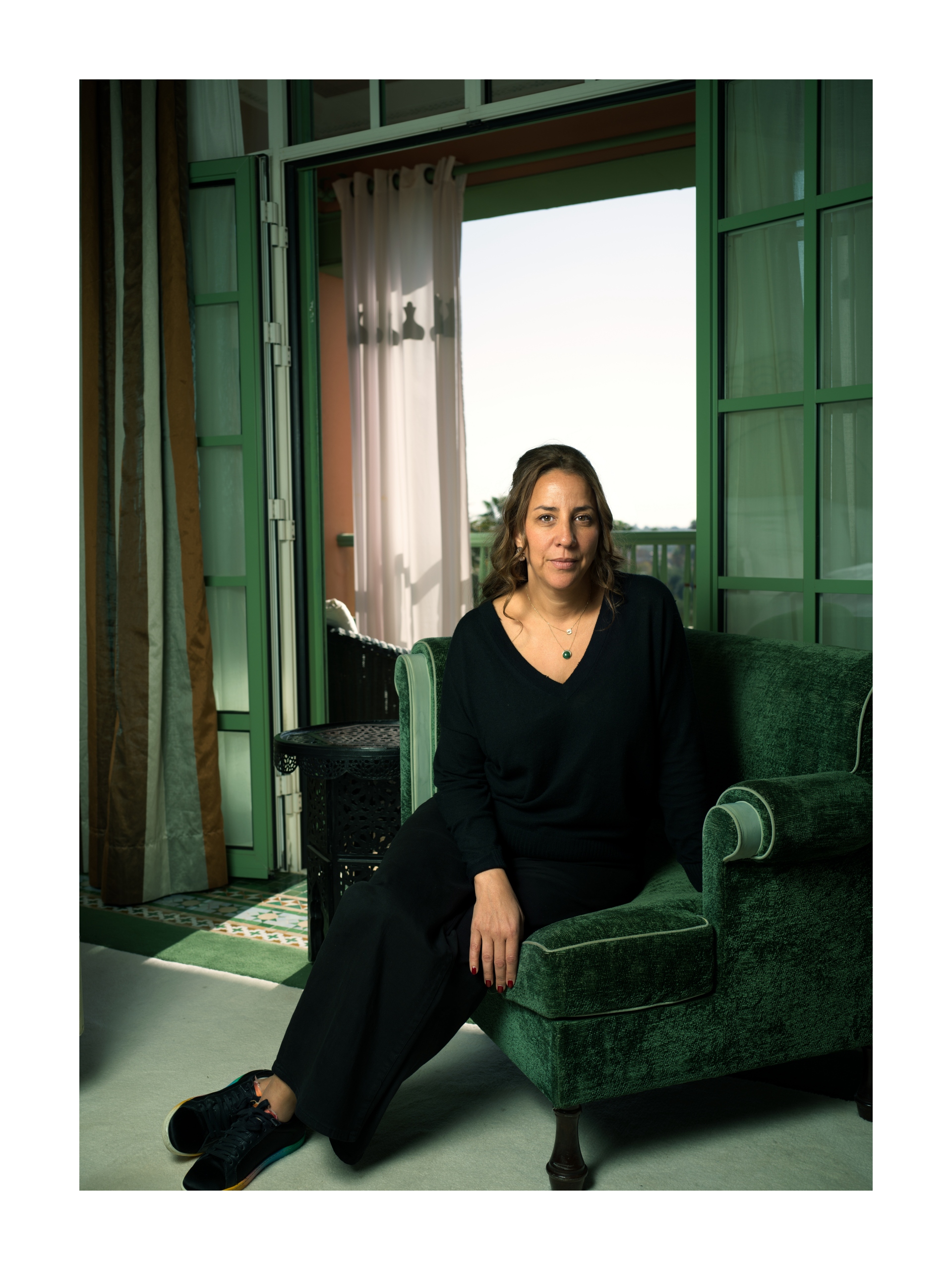 Portrait of Touria El Glaoui, founder of the 1-54 Contemporary African Art Fair